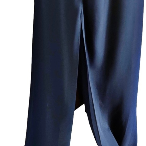 Zum Zum Vintage Union Label Maxi Dress Side Slit Strappy Back - Picture 5 of 6